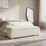 Cream Chenille Ottoman Storange Blanket Box 150cm - Lacey