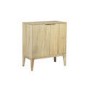 GRADE A1 - Small Solid Mango Wood Sideboard with Fluted Detail - Linea