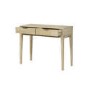 GRADE A1 - Small Solid Mango Wood Console Table with Fluted Detail Drawers - Linea