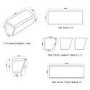 Tile-Ready Bench 1200x470x450mm -Lagoon
