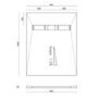 1000 x 800mm Wet Room Shower Tray Formers (Tile-Ready Boards) with Linear End Waste