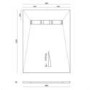 1400 x 900mm Wet Room Shower Tray Formers (Tile-Ready Boards) with Linear End Waste