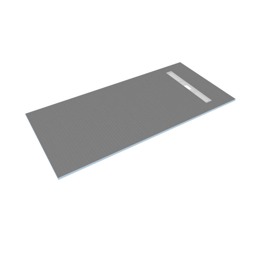 1700 x 800mm Wet Room Shower Tray Formers (Tile-Ready Boards) with Linear End Waste