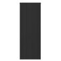 Black Designer Fluted Vertical Radiator 1200 x 440mm - Laguna