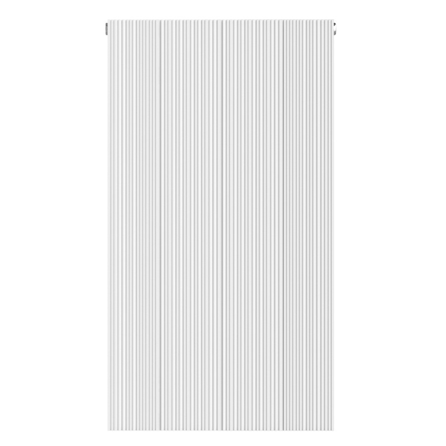 White Designer Fluted Vertical Radiator 800 x 440mm - Laguna