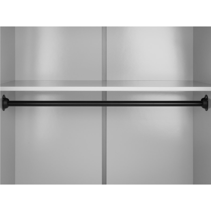 GRADE A1 - Grey 2 Door 2 Drawer Wardrobe with Internal Shelf  - Julian Bowen