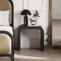 LAKBLASTB Black Curved Side Table -Lake