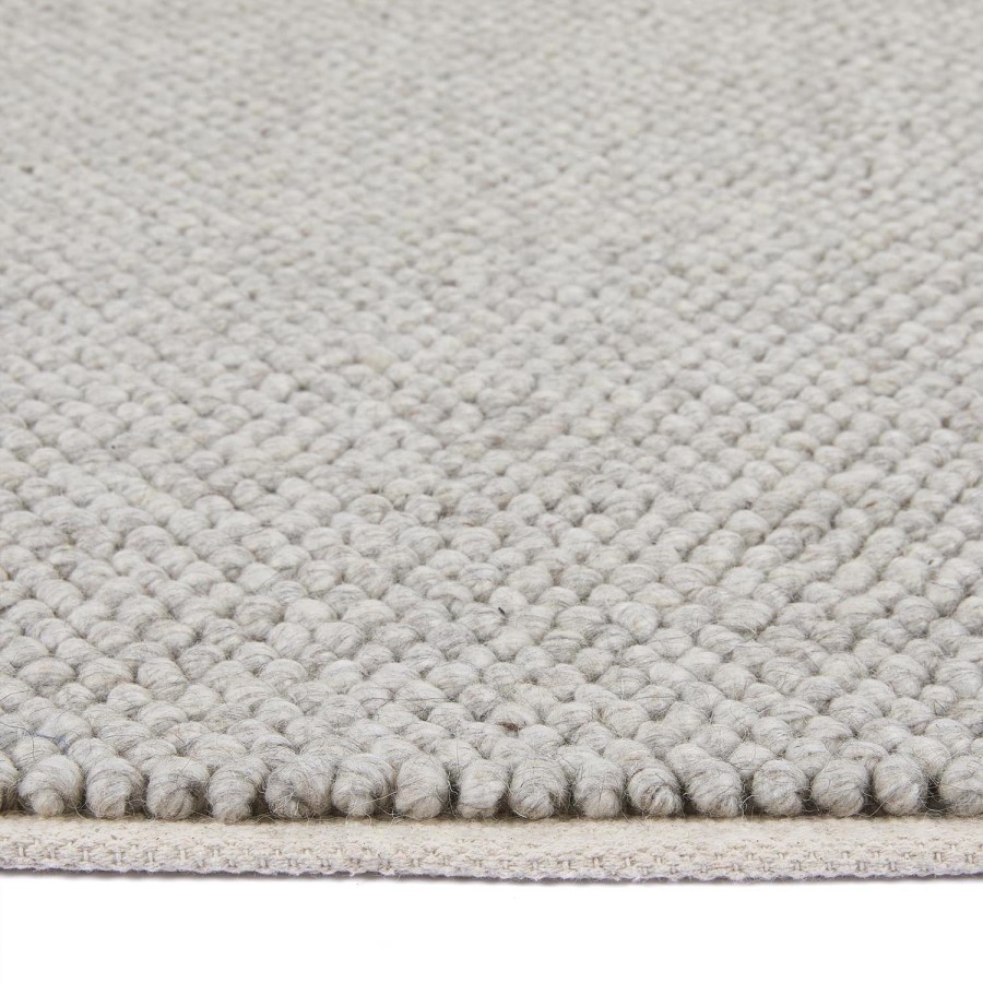 Handwoven Wool Loop Cream Runner Rug - 200 x 67 cm - La Playa - Origins