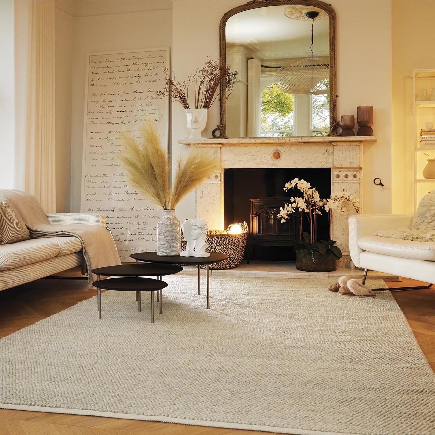 Handwoven Wool Loop Rug 230 x 160 cm La Playa Origins