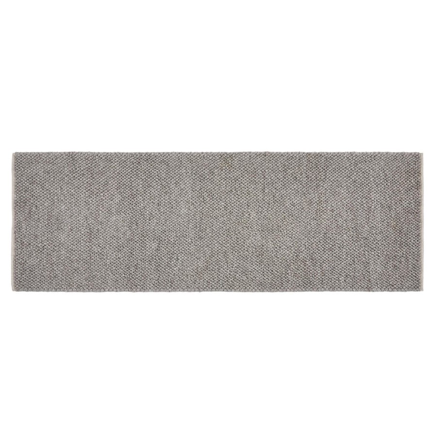 Handwoven Wool Loop Beige Runner Rug - 200 x 67 cm - La Playa - Origins