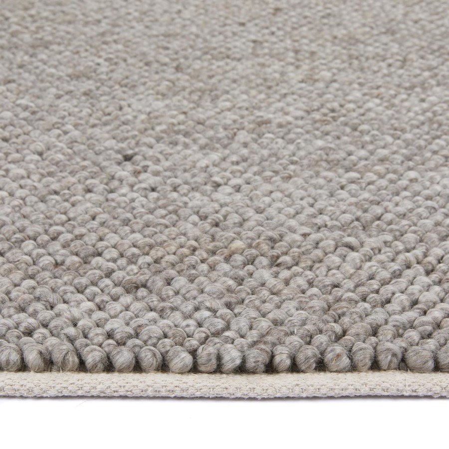 Handwoven Wool Loop Beige Runner Rug - 200 x 67 cm - La Playa - Origins