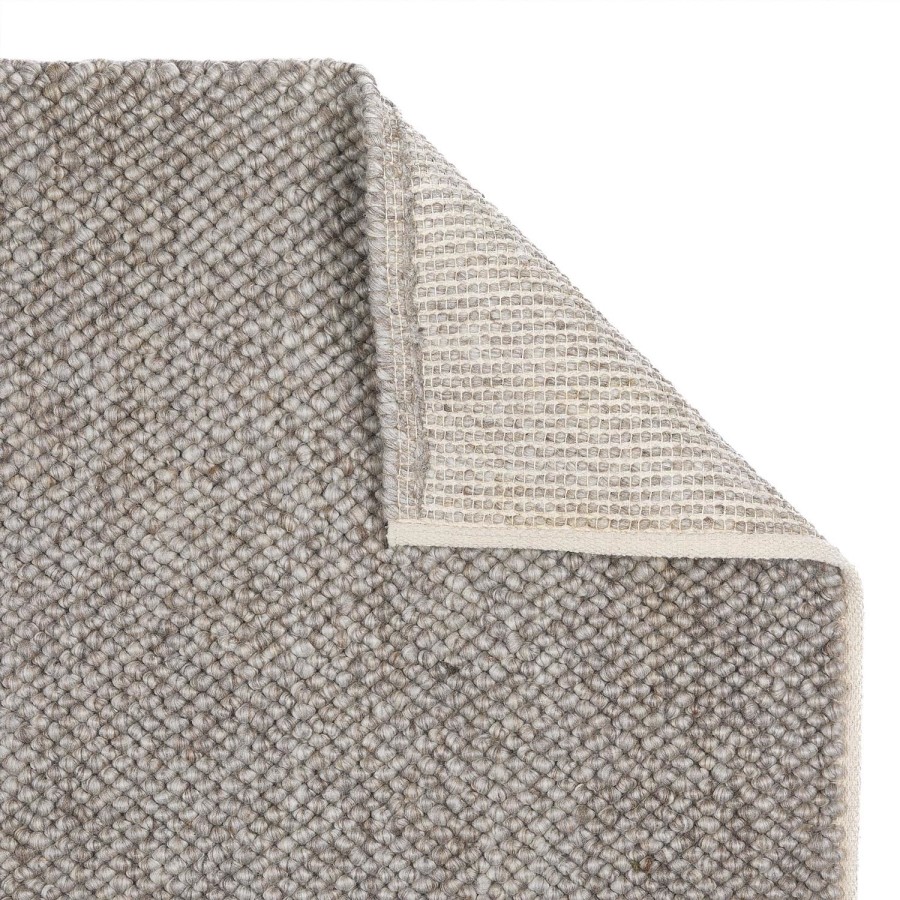 Handwoven Wool Loop Beige Runner Rug - 200 x 67 cm - La Playa - Origins
