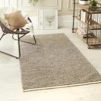 Handwoven Wool Loop Beige Rug - 230 x 160 cm - La Playa - Origins