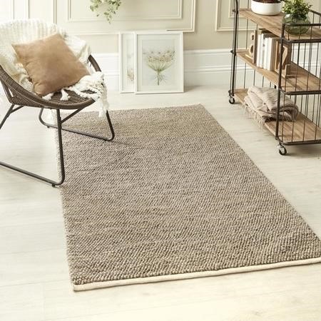 Large Loop Wool Rug Large Handwoven Wool Loop Beige Rug - 290 x 200 cm - La Playa - Origins ...