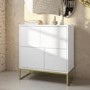 ONLY OPENED - Matt White Multi Office Cupboard - Larsen