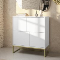 ONLY OPENED - Matt White Multi Office Cupboard - Larsen