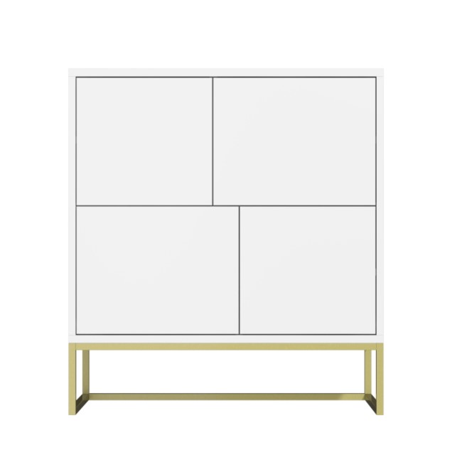 ONLY OPENED - Matt White Multi Office Cupboard - Larsen