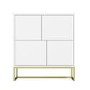 ONLY OPENED - Matt White Multi Office Cupboard - Larsen