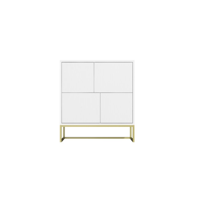 Matt White Multi Office Cupboard - Larsen