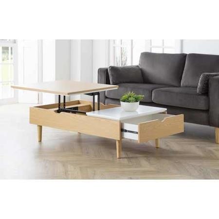 Large Oak Lift Top Coffee Table - Julian Bowen