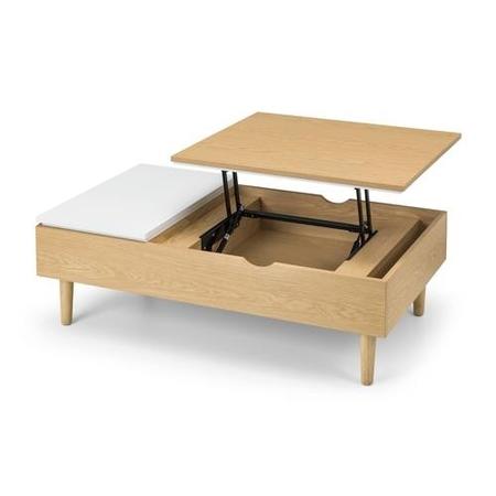 Large Oak Lift Top Coffee Table - Julian Bowen