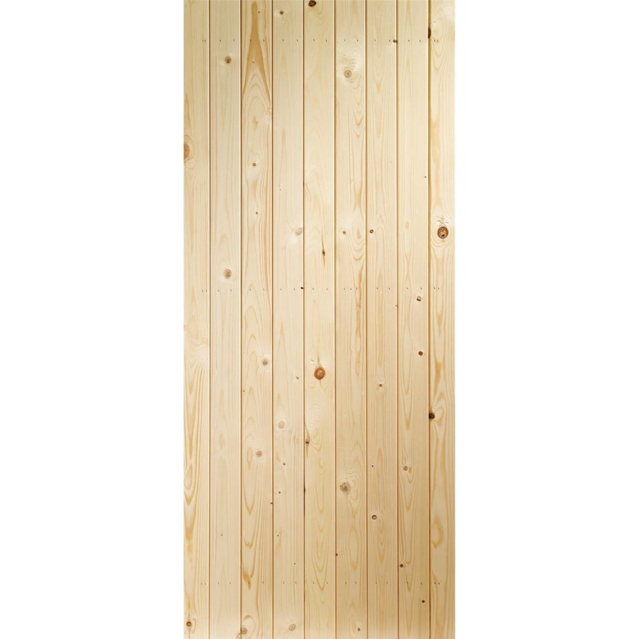 Wooden Pine Ledged & Braced Garden Gate - Unfinished 1981 x 762 x 36 mm - XL Joinery