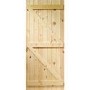 Wooden Pine Ledged & Braced Garden Gate - Unfinished 1981 x 762 x 36 mm - XL Joinery