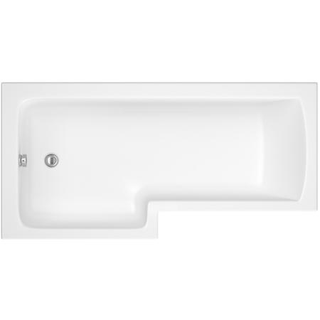 Lomax Left Hand L Shaped Shower Bath - 1700 x 850 x 700mm