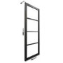 Internal Black Laminate Glazed Crittal Door with Clear Glass - Pre-Finished - 1981 x 686 x 35mm - Brent - XL Joinery