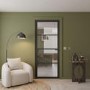 Internal Black Laminate Glazed Crittal Door with Clear Glass - Pre-Finished - 1981 x 686 x 35mm - Brent - XL Joinery