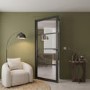 Internal Black Laminate Glazed Crittal Door with Clear Glass - Pre-Finished - 1981 x 686 x 35mm - Brent - XL Joinery