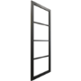 Internal Black Laminate Glazed Crittal Door with Clear Glass - Pre-Finished - 1981 x 686 x 35mm - Brent - XL Joinery