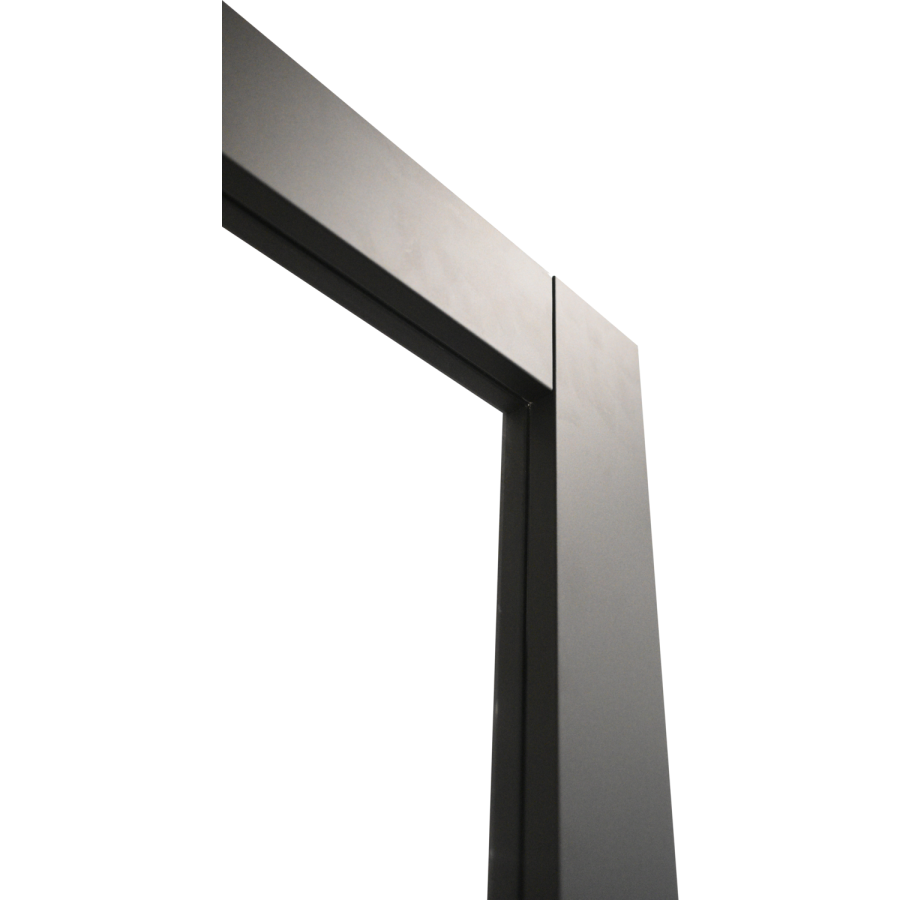 Internal Black Laminate Glazed Crittal Door with Clear Glass - Pre-Finished - 1981 x 686 x 35mm - Brent - XL Joinery