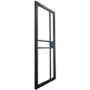 Internal Black Laminate Glazed Crittal Door with Clear Glass - Pre-Finished - 1981 x 686 x 35mm - Milton - XL Joinery