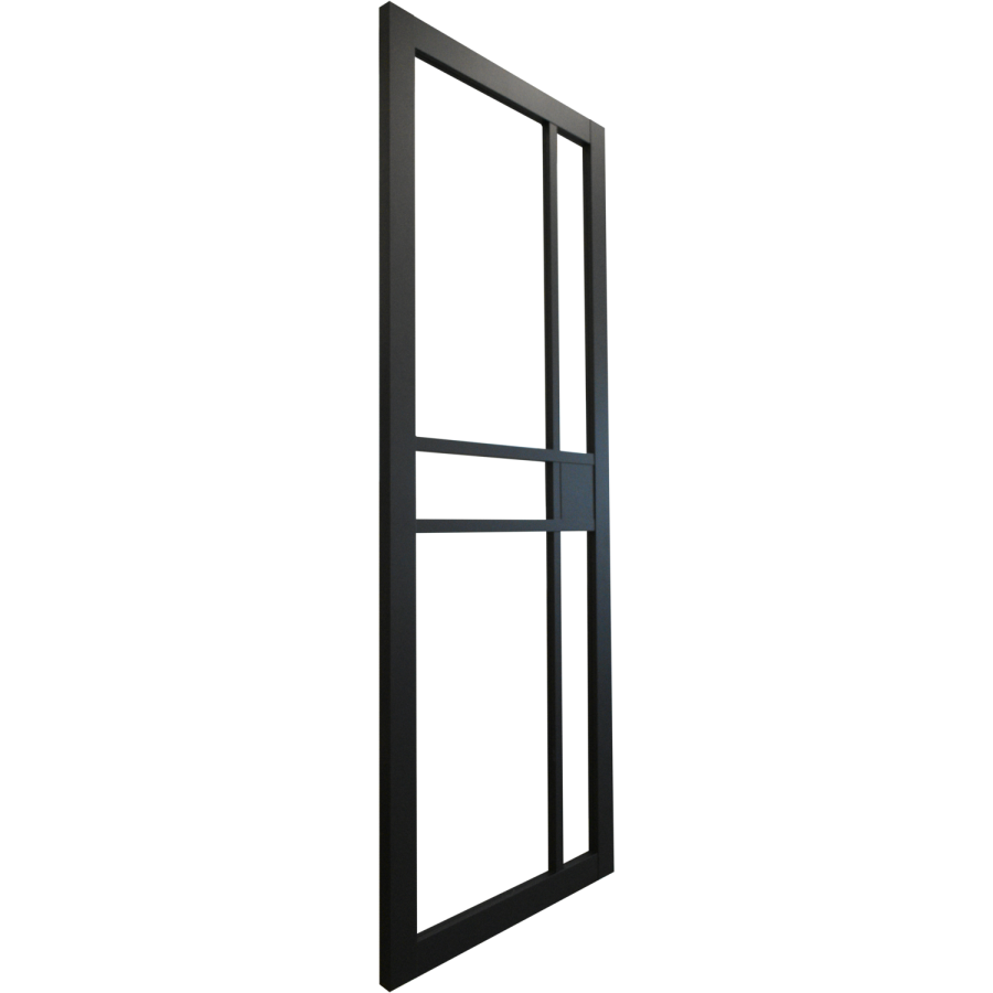 Internal Black Laminate Glazed Crittal Door with Clear Glass - Pre-Finished - 1981 x 686 x 35mm - Milton - XL Joinery