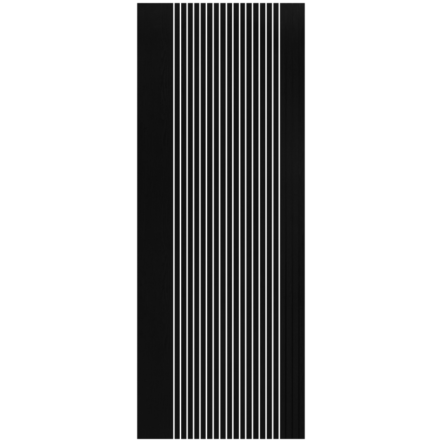 Internal Black Laminate Glazed Door with Clear Glass - Pre-Finished - 1981 x 838 x 35mm - Stria - XL Joinery