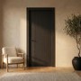 Internal Black Laminate Door - Pre-Finished - 1981 x 838 x 35mm - Stria - XL Joinery