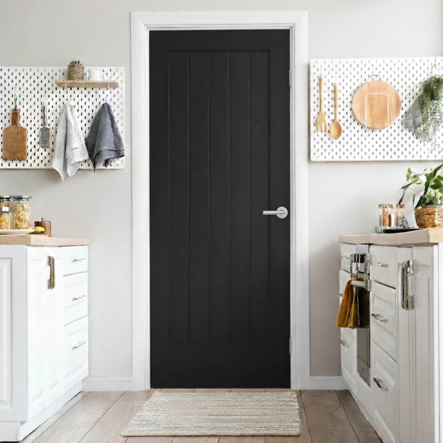 Internal Black Cottage Door - 1981 x 610 x 35mm - Suffolk - XL Joinery