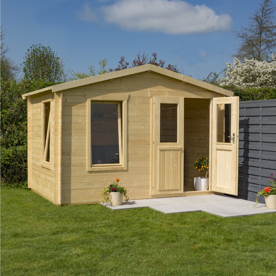 Rowlinson Garden Studio Log Cabin 236cm x 340cm