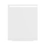 Lucia White High Gloss Bedside Table with LED Light