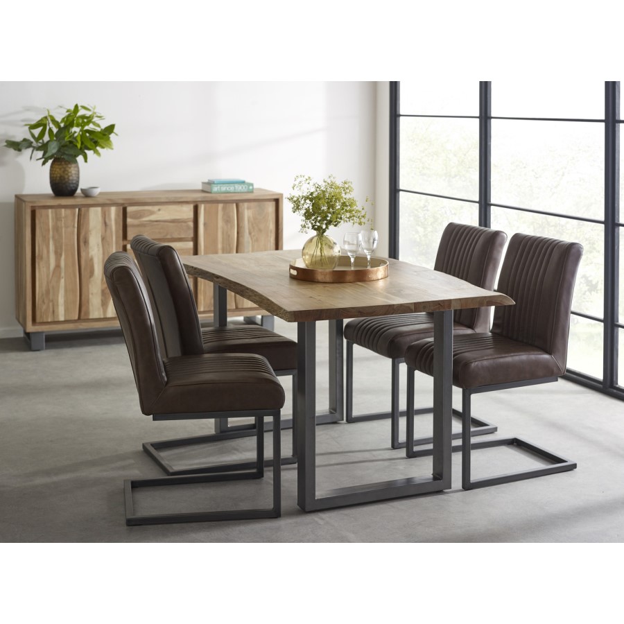Indian Hub Live Edge Medium Dining Table