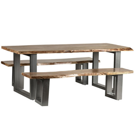 Indian Hub Live Edge Large Dining Table