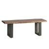 Large Live Edge Solid Wood Dining Bench