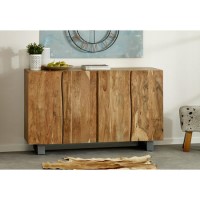 Indian Hub Live Edge Large 4 Door Sideboard