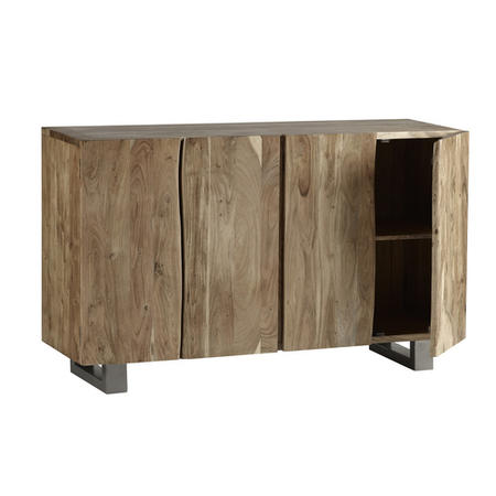Indian Hub Live Edge Large 4 Door Sideboard