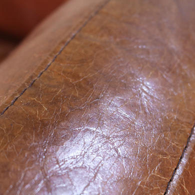 GRADE A1 - Lexington Real Leather Armchair - Vintage Tan Brown