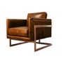 GRADE A1 - Lexington Real Leather Armchair - Vintage Tan Brown