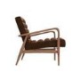 Shoreditch Real Leather Armchair in Vintage Tan Brown - Mid Century Style