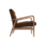 Shoreditch Real Leather Armchair in Vintage Tan Brown - Mid Century Style