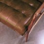 Shoreditch Real Leather Armchair in Vintage Tan Brown - Mid Century Style